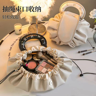懒人化妆包抽绳洗漱包防水防污
