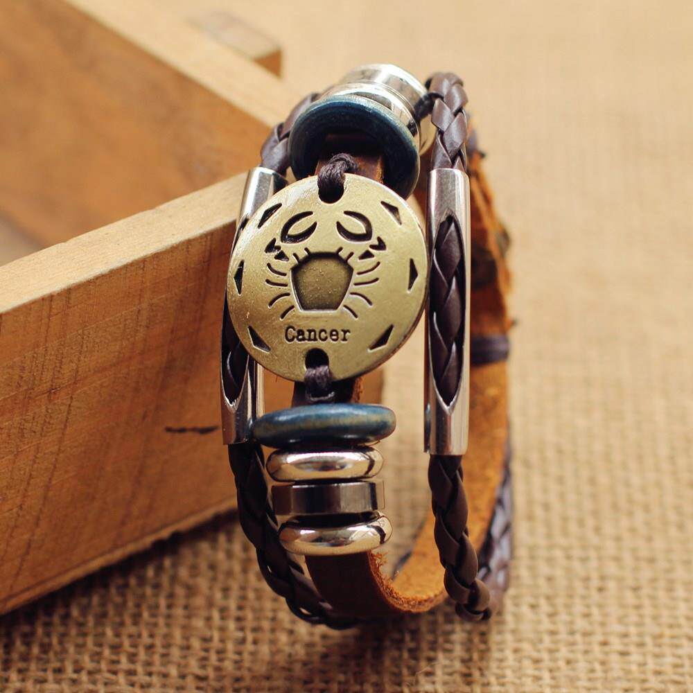 华洛世奇元素日韩版首饰生日礼物采用水晶手链女十二星座施。