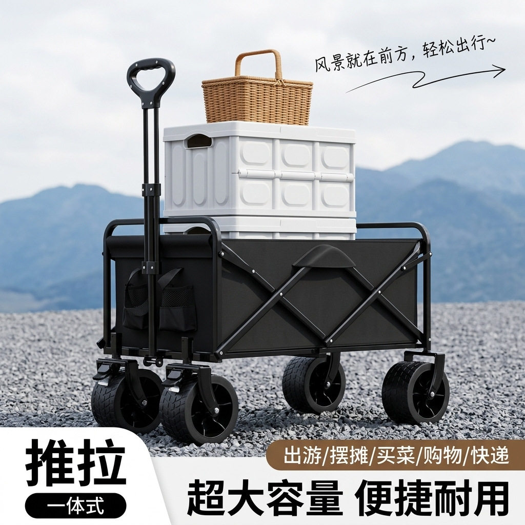 专用带号移动小推车野餐好物