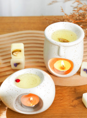 陶瓷香薰炉精油香砖加热蜡块室内扩香家用香氛蜡烛香薰灯精油礼物