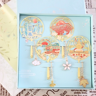 （有版权）上海东方明珠书签世博园静安寺金属文创意旅游伴手礼品