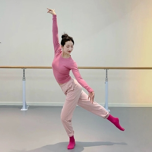 现代舞裤形体训练服女显瘦收口舞蹈裤古典舞萝卜束脚小脚长裤学生