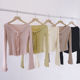 现代古典舞练功服女长袖 显瘦中国舞形体训练服艺考舞蹈服 上衣修身