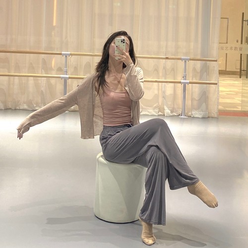 古典舞现代舞练功服开衫女秋宽松