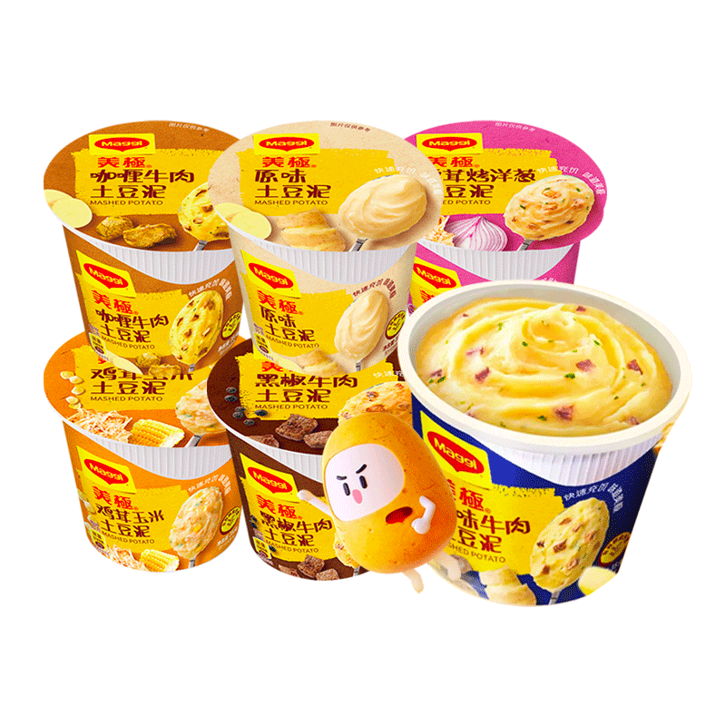 美极土豆泥8杯装方便速食
