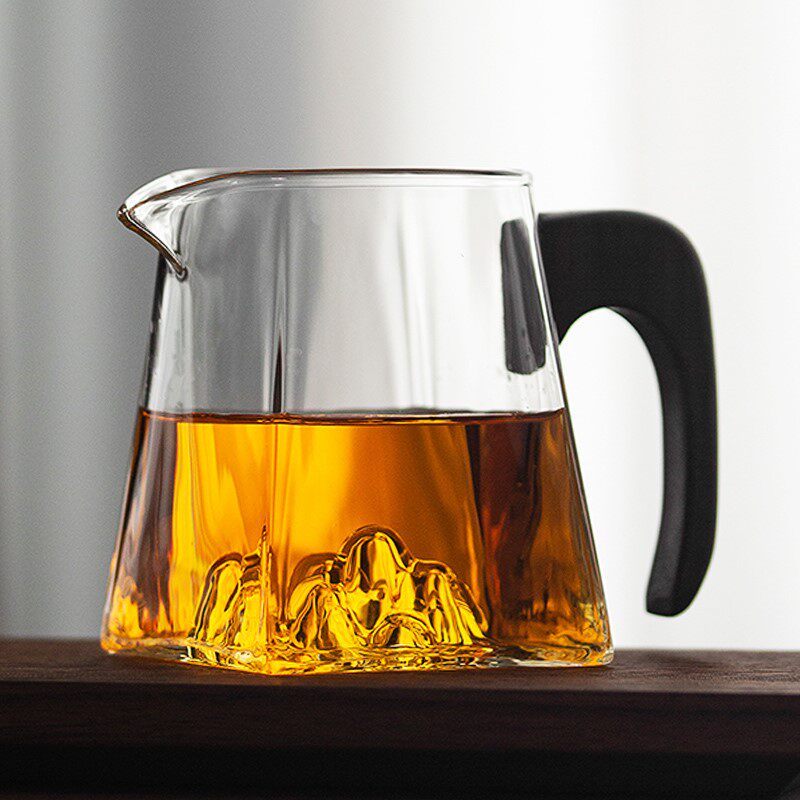 一品工坊木把玻璃公道杯耐热大号家用泡茶茶具匀杯茶海倒茶分茶器怎么样,好用不?