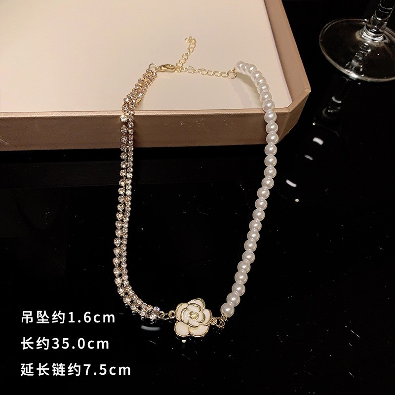 儿童韩版珍珠项链轻奢礼服演出配饰小公主超仙小孩生日女童首饰品