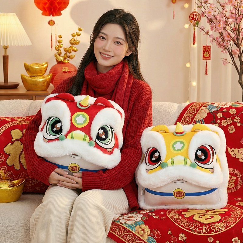 马年吉祥物抱枕被子两用毯子三合一午睡枕公司新年靠枕可定制logo,居家布艺,靠垫/抱枕,淘宝优惠券,粉丝福利购,淘宝优惠卷