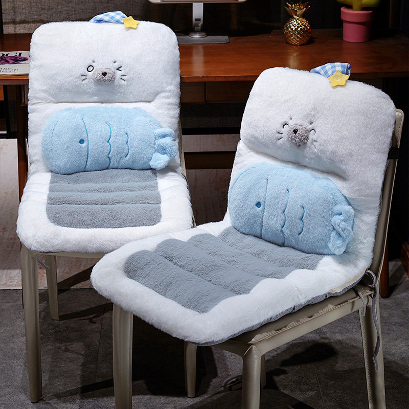 毛绒椅垫冬季保暖一体式汽车坐垫办公室久坐学生宿舍加厚座椅子垫,居家布艺,椅垫,淘宝优惠券,粉丝福利购,淘宝优惠卷