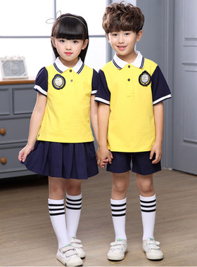 一年级幼儿园老师园服裤裙校服小学生统一套装夏季幼师夏装定制