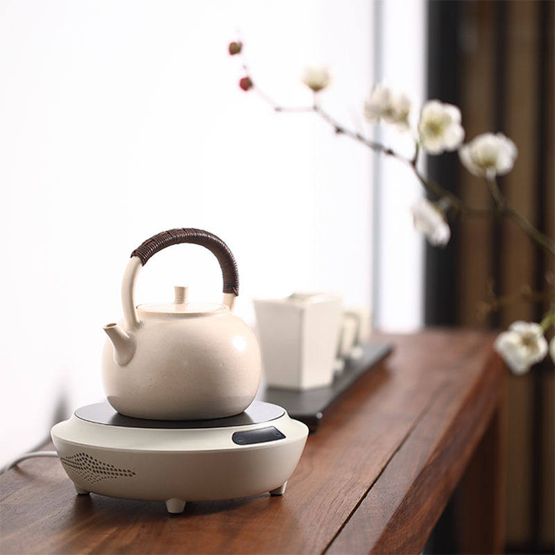 小坐电陶炉煮茶炉家用小型迷你煮茶器陶壶提梁壶玻璃铁壶茶具套装