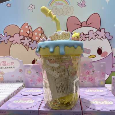 搅拌吸管杯Ufufy有花花MINISO