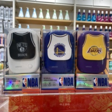 NBA1800mAh挂脖小风扇 名创优品MINISO正品湖人队勇士队风扇