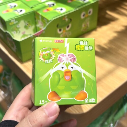 多邻国系列解压捏捏挂件盲盒 名创优品MINISO