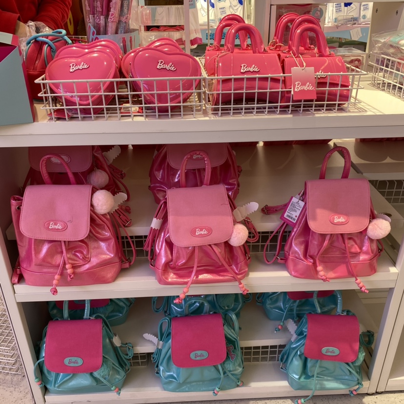 芭比胶囊日光闪耀系列手提斜挎小香风沙漏果冻包 名创优品MINISO