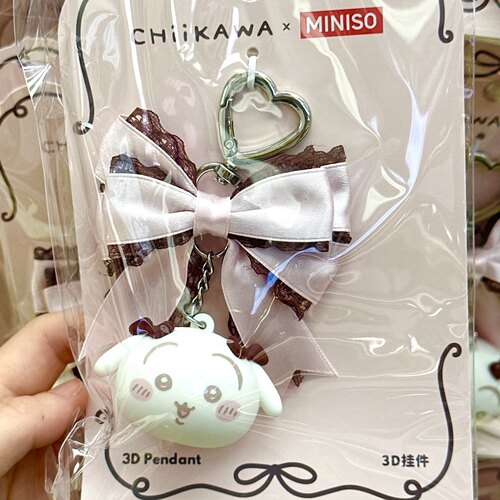 Chikawa元气发型系列3D挂件 名创优品MINISO吉伊小八