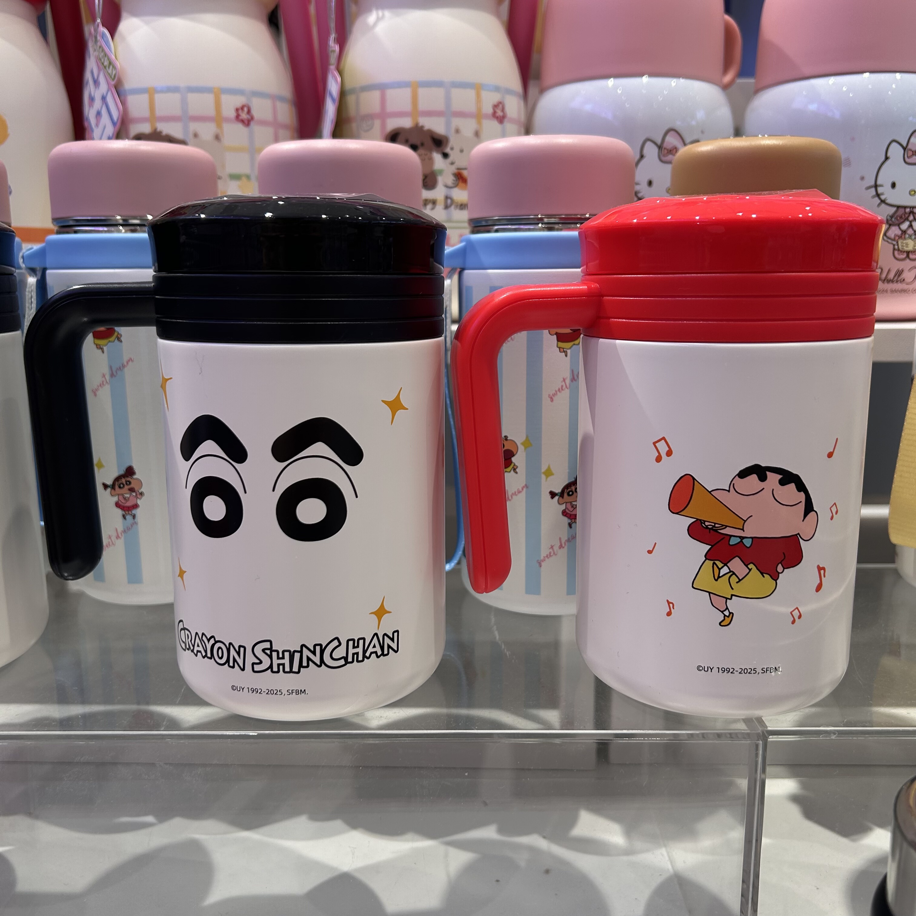 蜡笔小新304桌面保温杯460ml 名创优品MINISO不锈钢办公杯