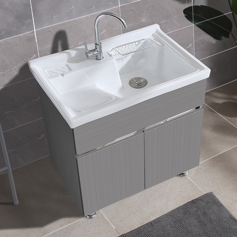 小户型阳台洗衣柜组合陶瓷