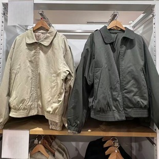 合作款男装女装空气棉服休闲短茄克外套夹克秋冬新款上衣E479411