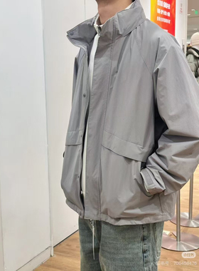 日单2025新款春秋平替男女冲锋衣百搭防风防水夹克连帽外套475038