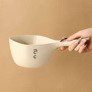 水瓢家用厨房舀水勺水漂舀子长柄创意洗头水勺子透明塑料浇花舀子