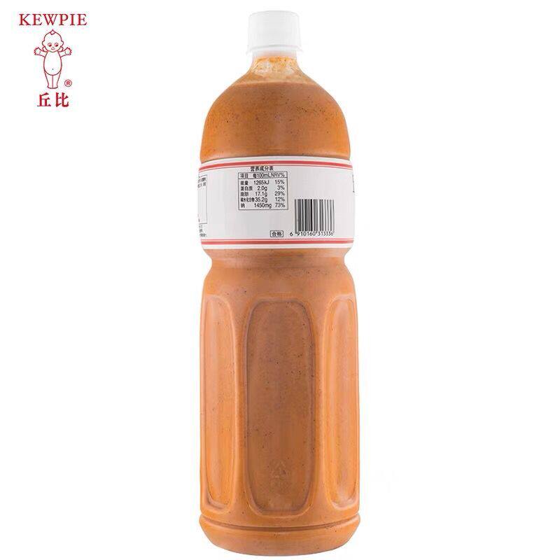 丘比沙拉汁 美式甜辣口味1.5L 甜辣蘸酱 炸鸡蘸料 烧烤蘸料 包邮