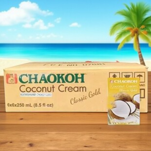 泰国进口俏果椰浆整箱250ml*36盒高浓度金标奶茶烘培原料咖喱调味