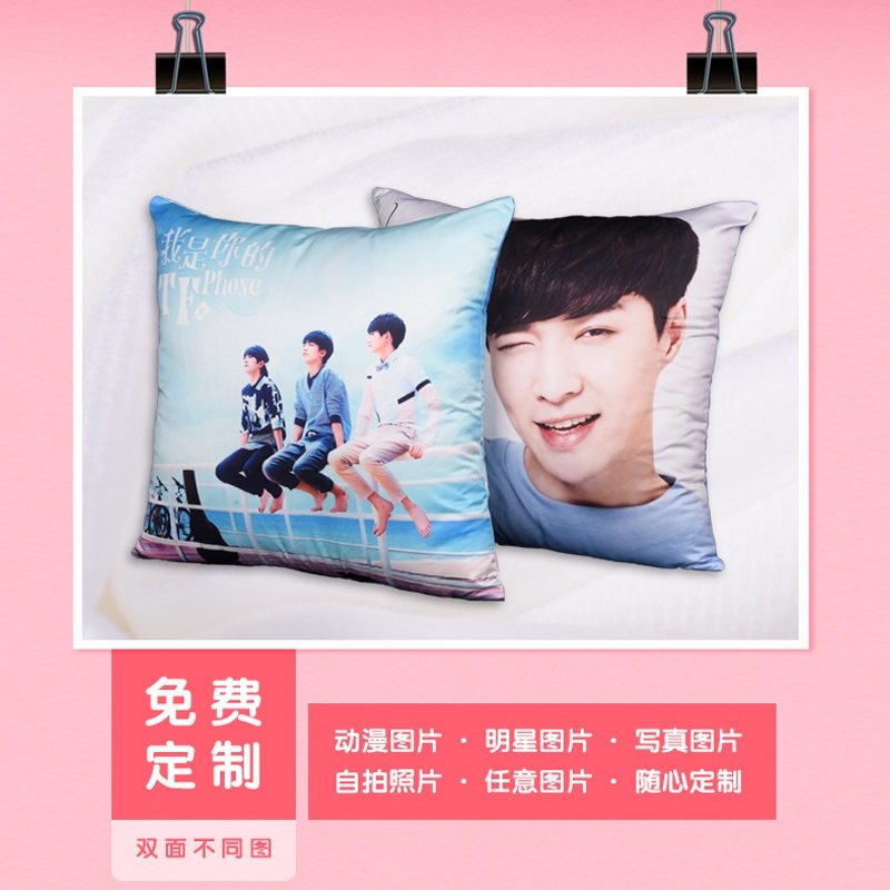 two sides pattern Cartoon Lovers pillow Photo sofa Doll Formulate head portrait pillow case make customized Pillowsin the Home Fabric , Pillow/Pillow  category - from Buy2taobao.com to provide professional Taobao agent buy service