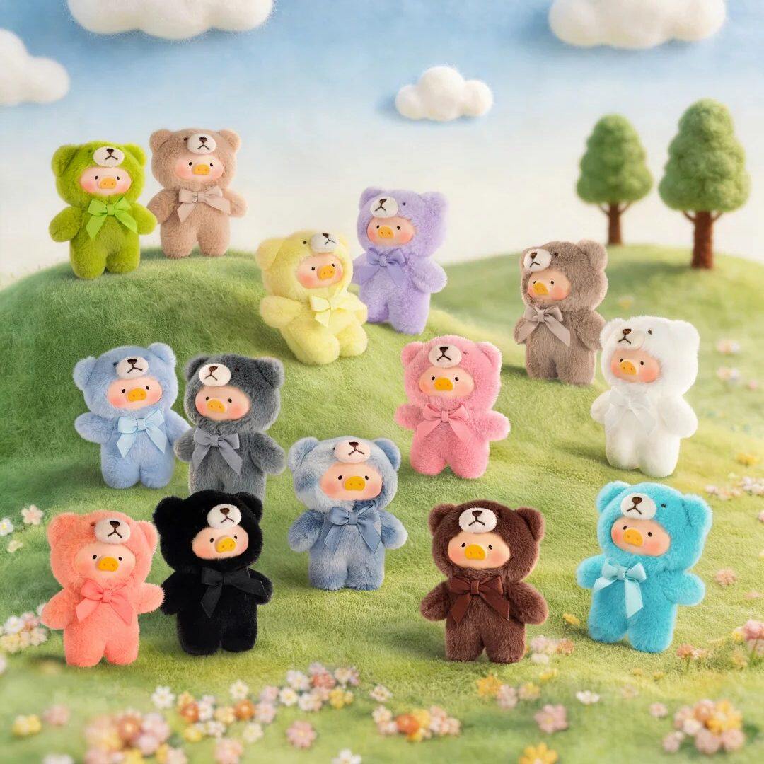 【现货】正版LuLu猪Teddy Mini自然絮语系列盲盒搪胶脸毛绒挂件礼