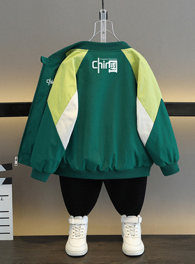 男童棒球服外套2026春秋装新款儿童中大童男孩春季帅气时髦夹克衫