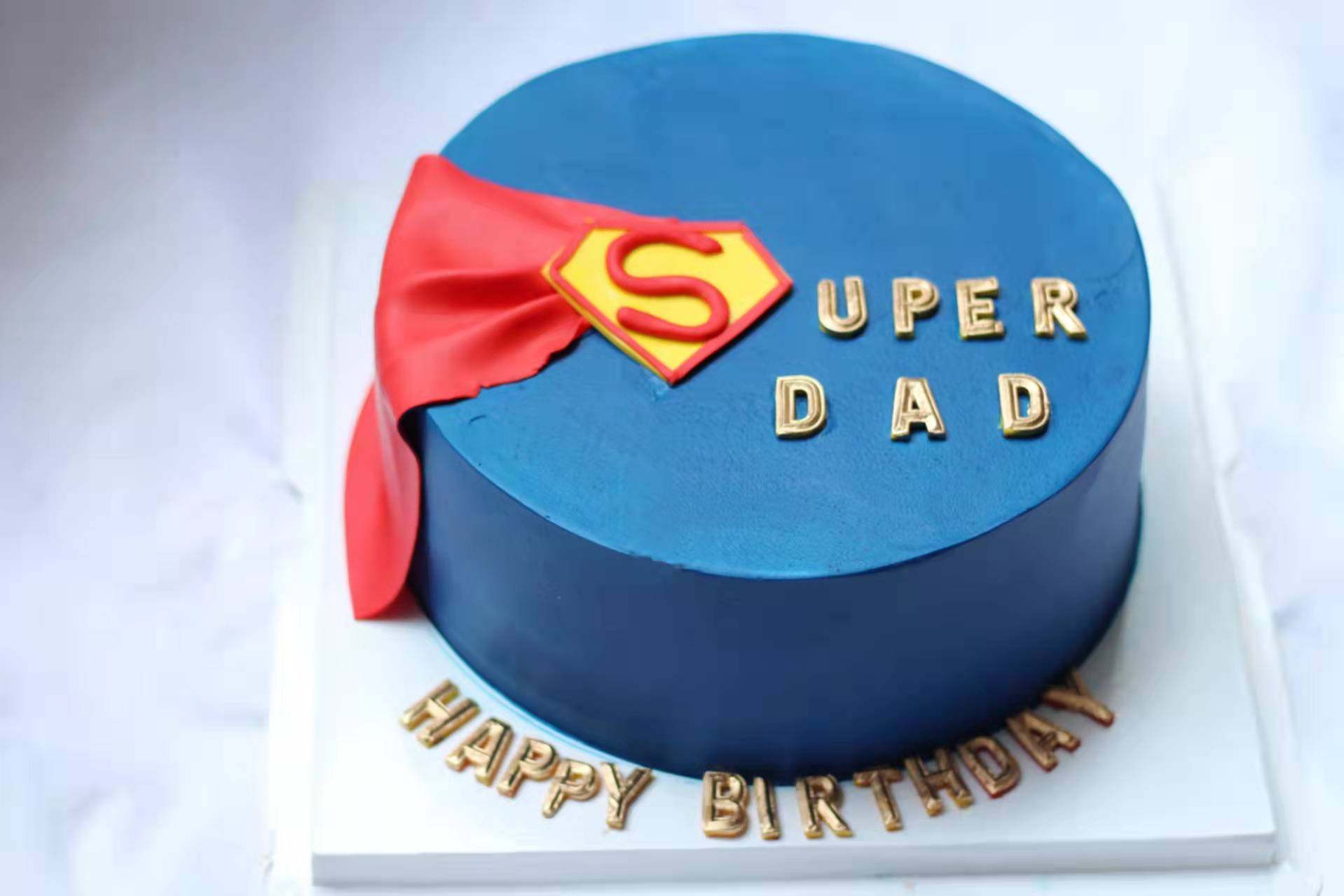 没有蛋糕 超人爸爸 蛋糕 超人蛋糕  动物奶油 主城部分包邮