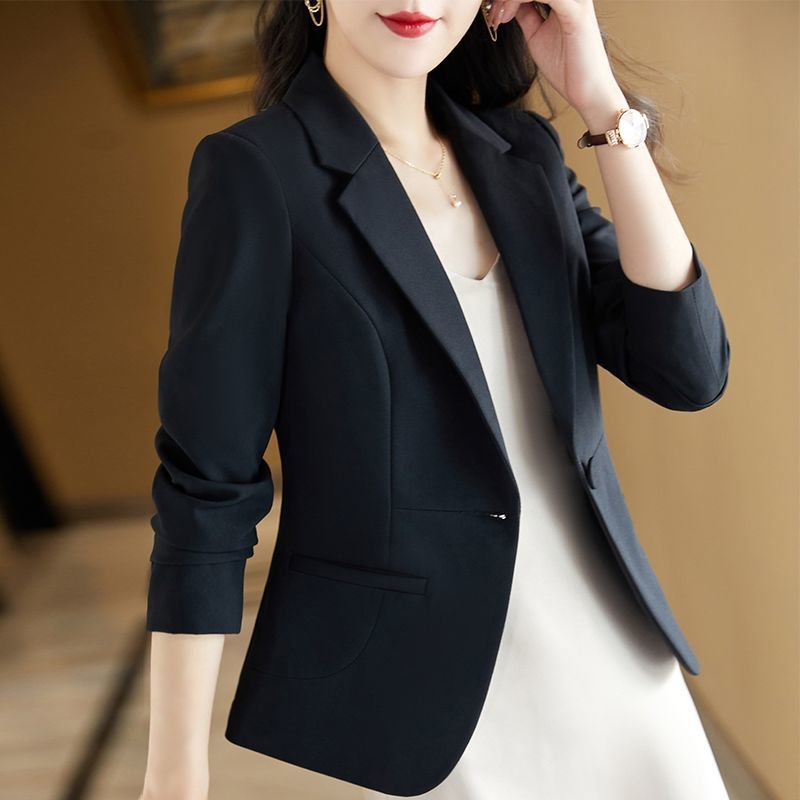 小西装外套女春秋2025新款韩版时尚修身短款气质休闲薄款西服