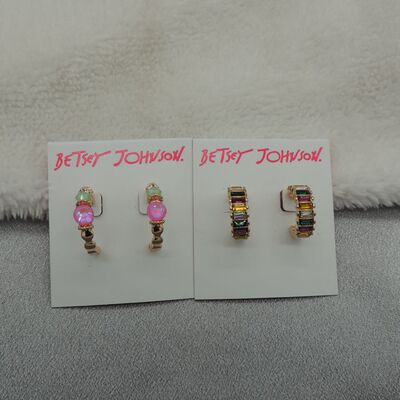 新款青岛欧美时尚夸张百搭气质质感炫彩耳钉耳饰Q15