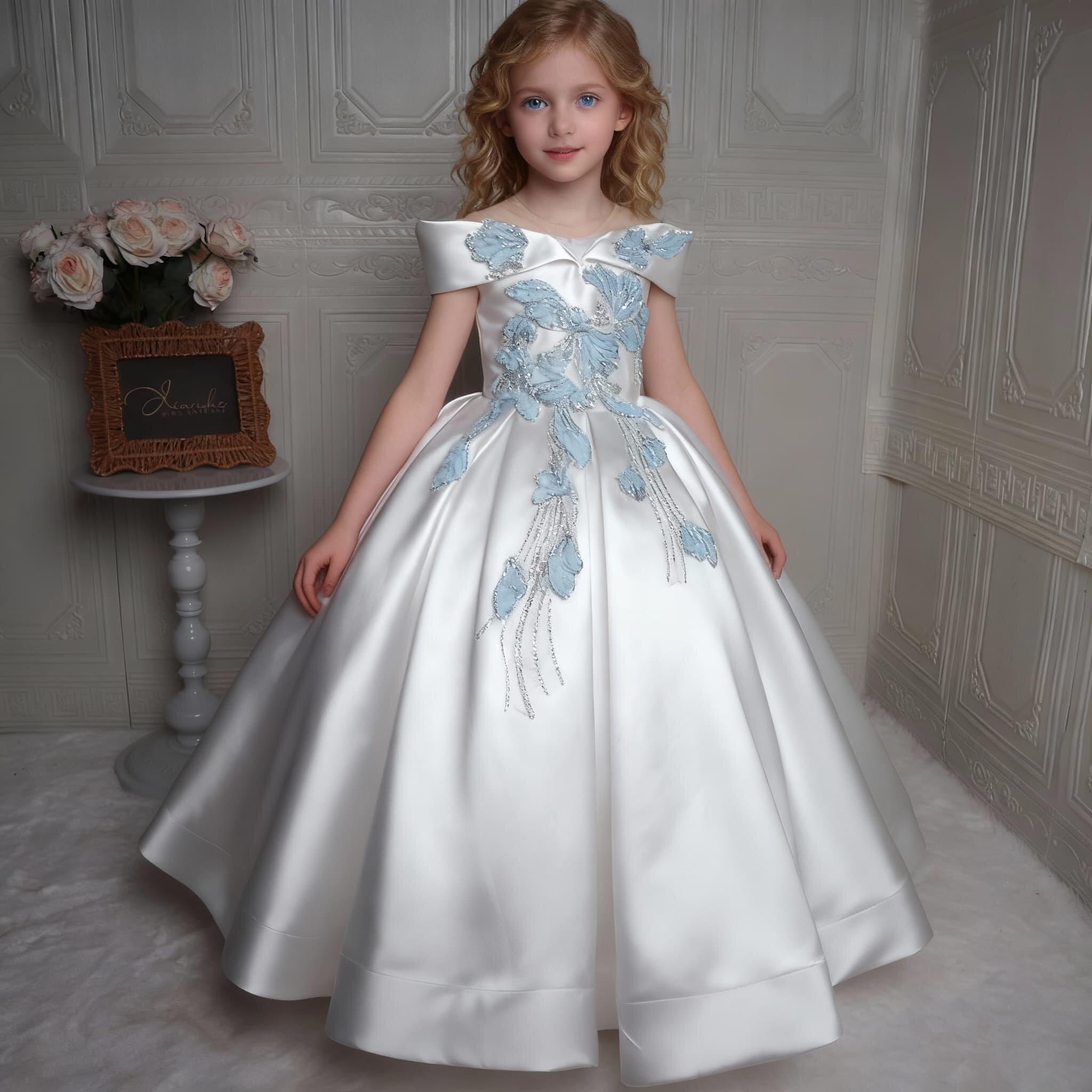 女童蓬蓬裙主持人表演舞会礼服