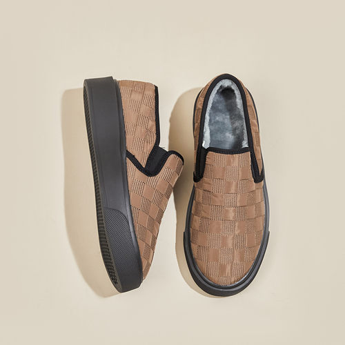 快乐玛丽棉鞋男加绒保暖一脚蹬