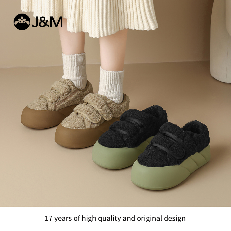 快乐玛丽毛毛鞋女2023冬季新款