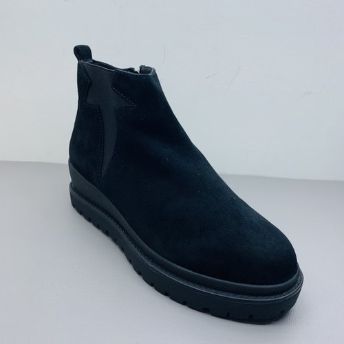 Hush Puppies暇步士真皮短靴厚底增高靴子