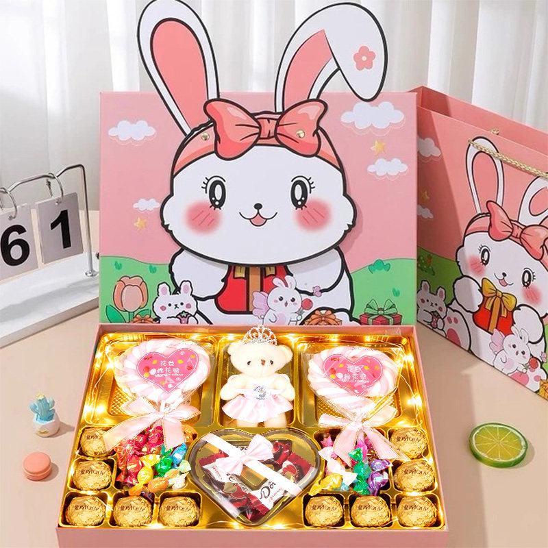 德芙糖果巧克力礼盒装送3-15岁孩子创意生日礼物六一儿童节女孩