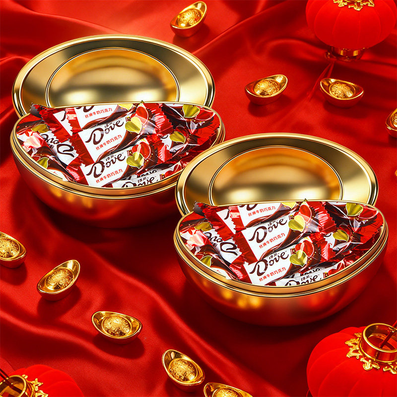 德芙金元宝巧克力客厅摆件年货送礼送家人送女友情人节新款礼盒,零食/坚果/特产,牛奶巧克力,淘宝优惠券,粉丝福利购,淘宝优惠卷