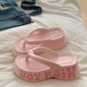 拖鞋 ins厚底增高防滑海边沙滩踩屎感 外穿人字拖2025新款 女款 夏季