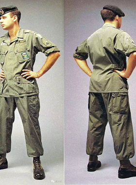 时尚复古经典越战TCU空降套服