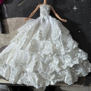 30cm高换装 服饰婚纱公仔礼服大裙子 娃娃玩具娃娃公主衣服配件服装