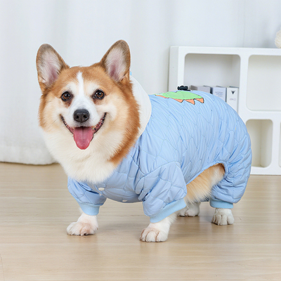 宠物狗狗四脚全包衣服护肚秋冬款