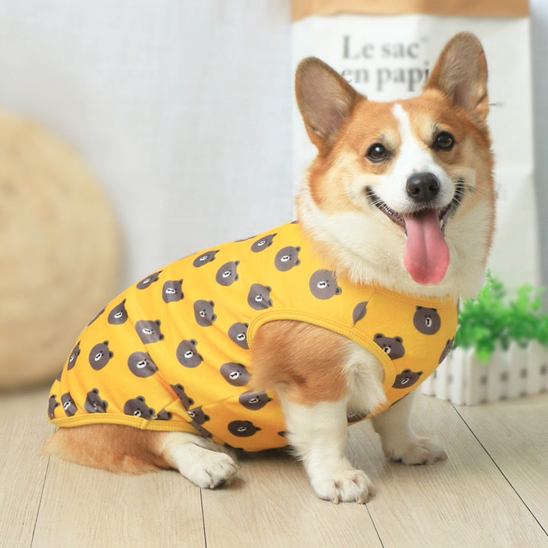 小型犬可爱狗狗衣服背心柯基柴犬