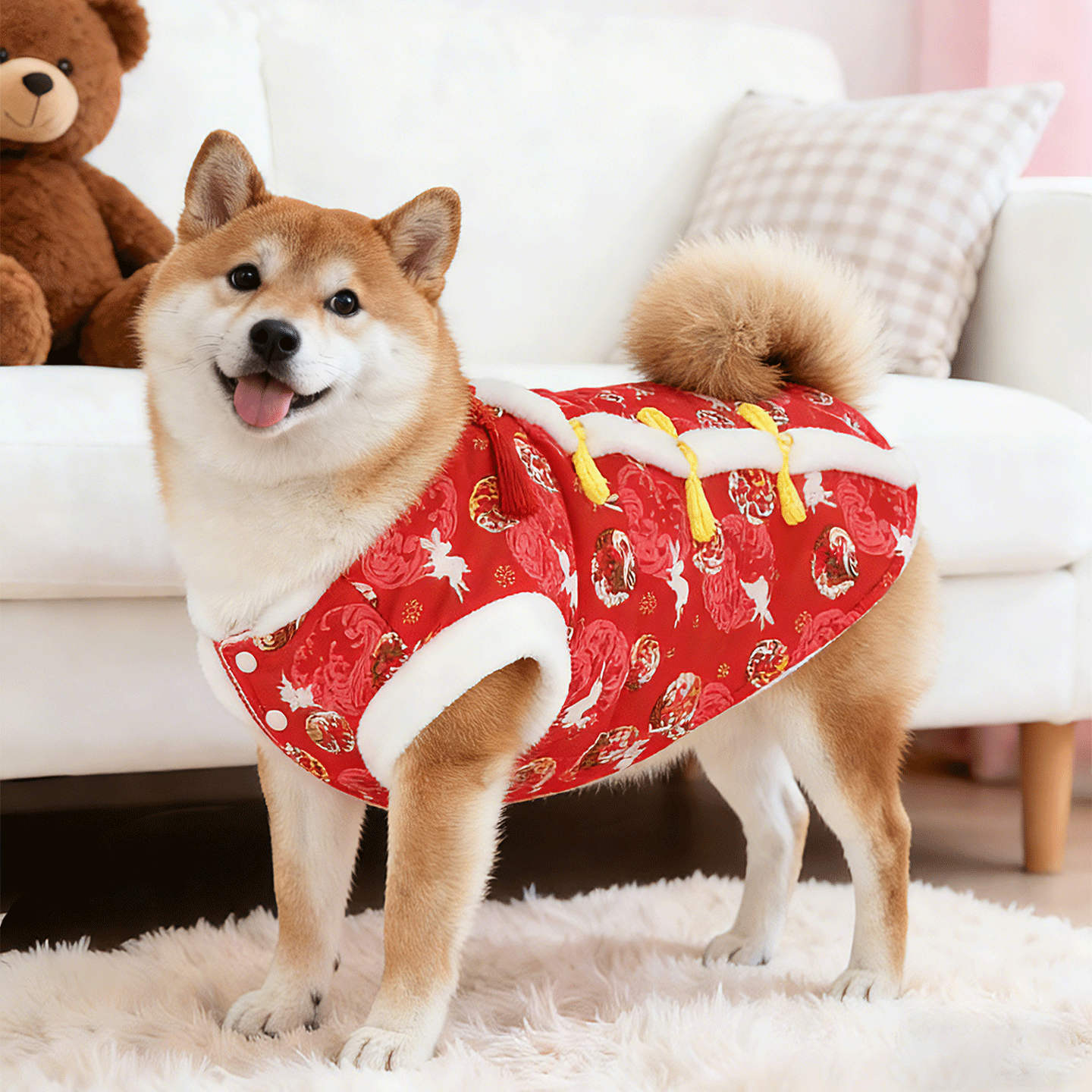 宠物狗狗冬季新年战袍过年喜庆唐装保暖马甲柴犬柯基2026新款棉衣,宠物/宠物食品及用品,狗宠物服装/雨衣,淘宝优惠券,粉丝福利购,淘宝优惠卷