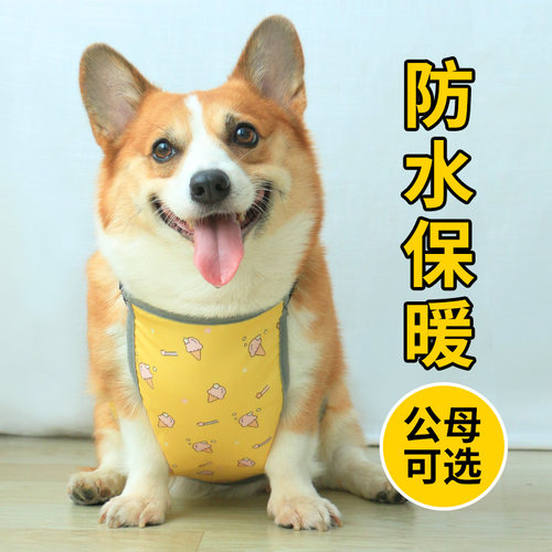 肚兜柯基柯基肚兜护肚子狗狗防水