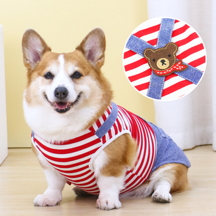 宠物狗狗衣服薄款 背心 透气柯基柴犬雪纳瑞小型犬衣服春装 2025新款