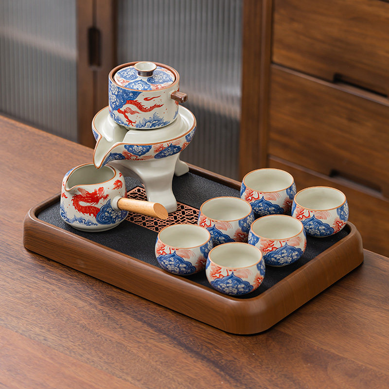 汝窑祥龙茶具套装开片可养功夫茶具整套轻奢高档家用泡茶器礼盒装,餐饮具,功夫茶具,淘宝优惠券,粉丝福利购,淘宝优惠卷