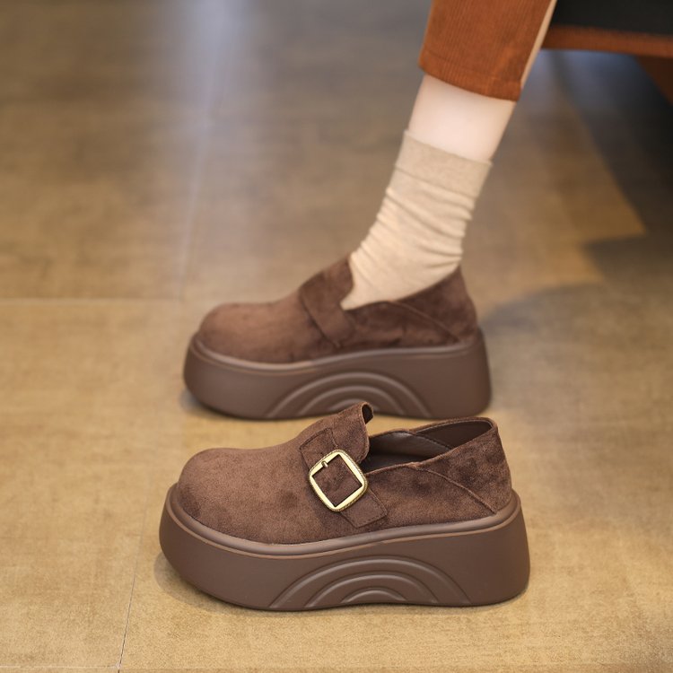 爆款加绒全包勃肯鞋女2025新款冬季新款外穿厚底雪地靴毛毛棉鞋子