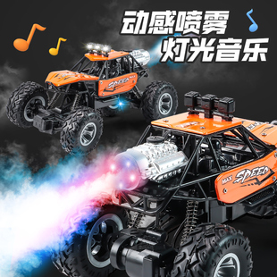 rc遥控合金攀爬车动感喷雾灯光音乐四轮驱动2.4ghz动力强劲攀爬车